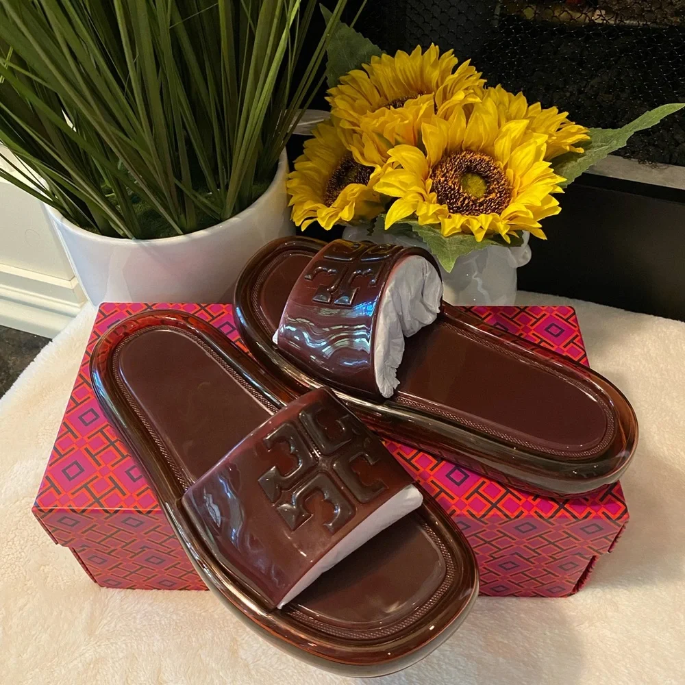 Tory Burch Bubble Jelly Slide Sandals